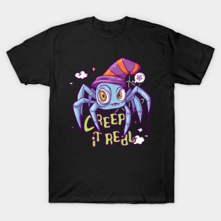 Creep It Real Adorably Spooky Spider T-Shirt